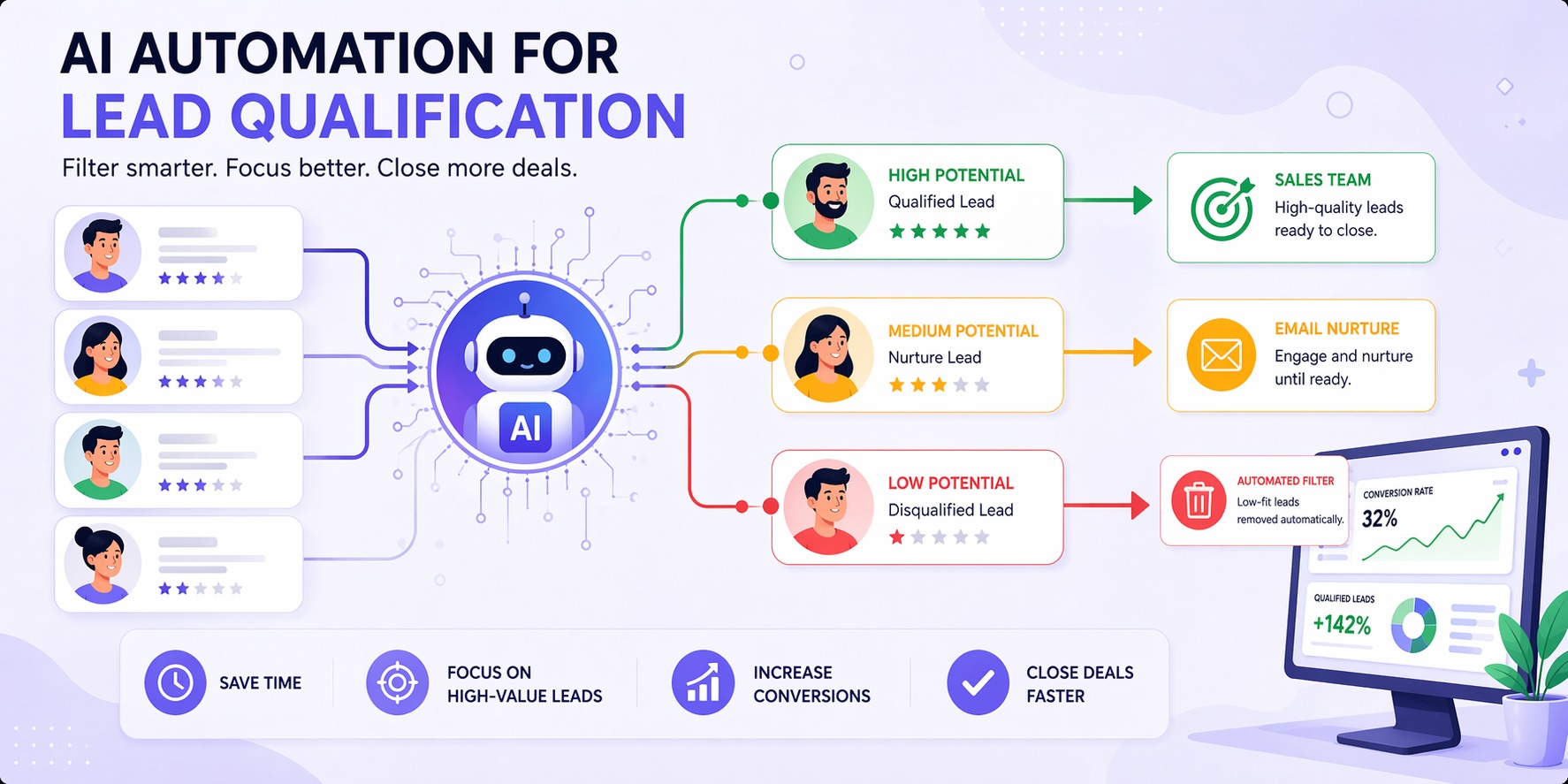 How to Filter Prospects Faster with AI Sales Workflow Automation